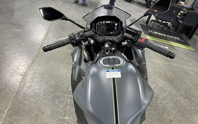 2024 Kawasaki Ninja® 650 Metallic Matte Dark Gray/Metallic Spark Black