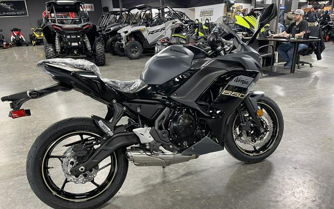 2024 Kawasaki Ninja® 650 Metallic Matte Dark Gray/Metallic Spark Black