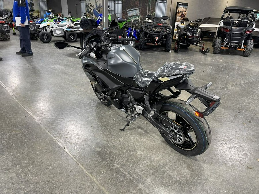 2024 Kawasaki Ninja® 650 Metallic Matte Dark Gray/Metallic Spark Black