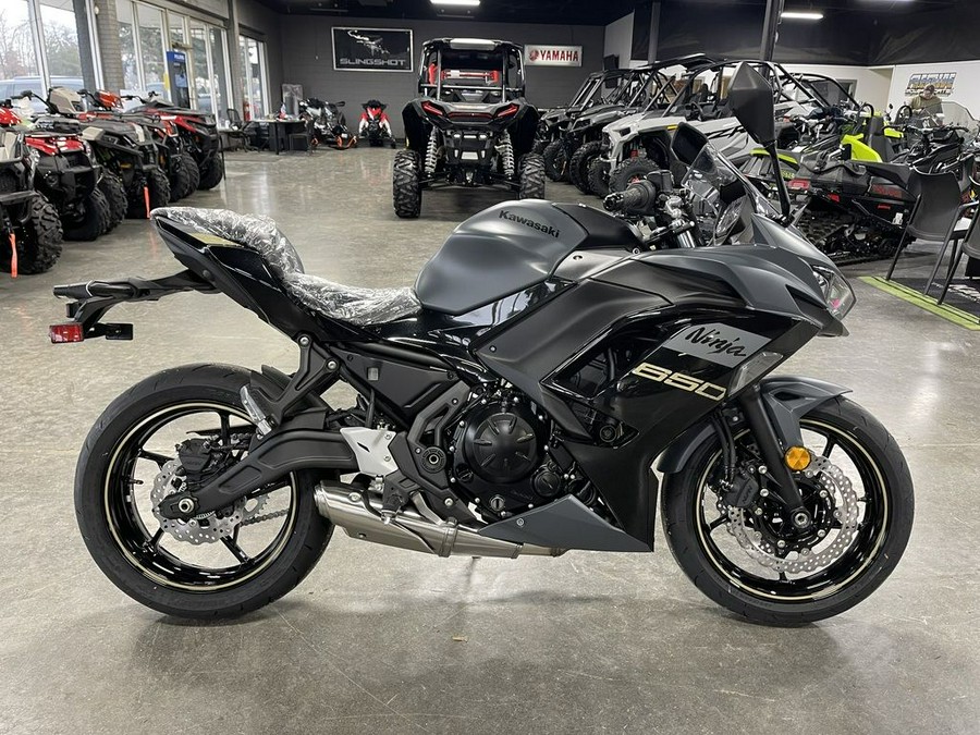 2024 Kawasaki Ninja® 650 Metallic Matte Dark Gray/Metallic Spark Black