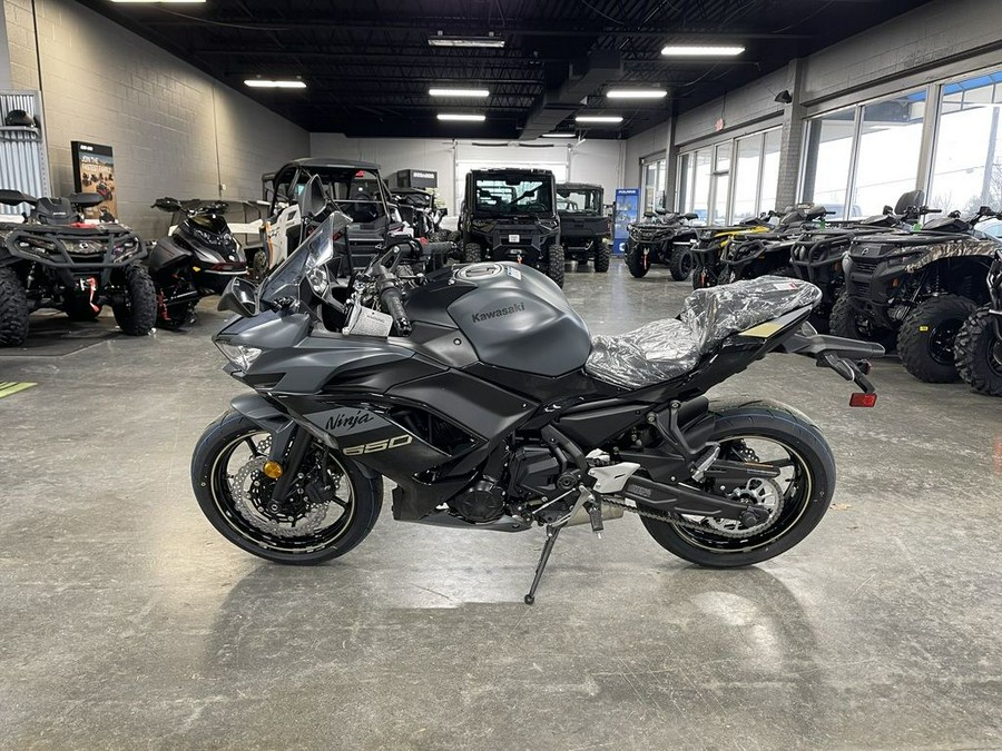 2024 Kawasaki Ninja® 650 Metallic Matte Dark Gray/Metallic Spark Black