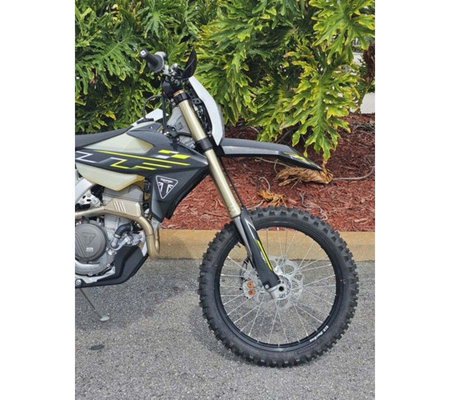 2026 Triumph TF 250-E Jet Black/Pure White 250-E