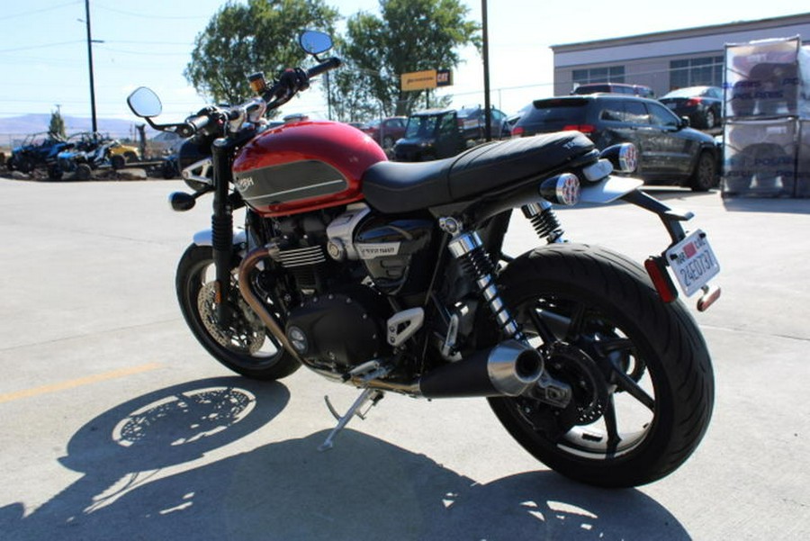 2019 Triumph Speed Twin Korosi Red and Storm Grey