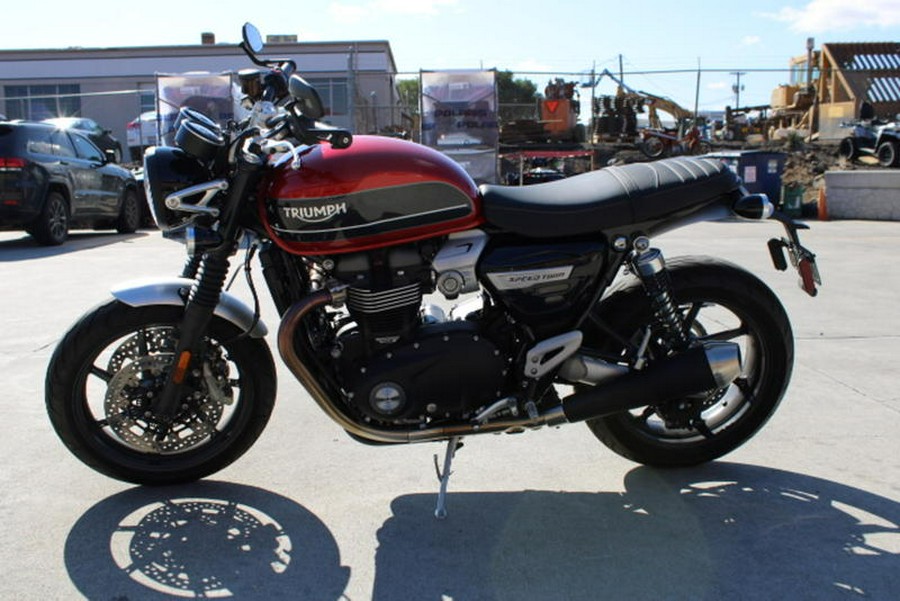 2019 Triumph Speed Twin Korosi Red and Storm Grey