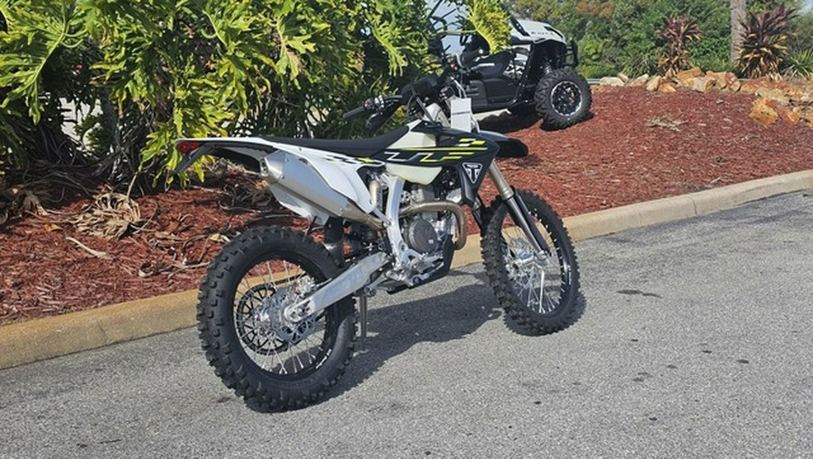 2026 Triumph TF 450-E Jet BlackPure White