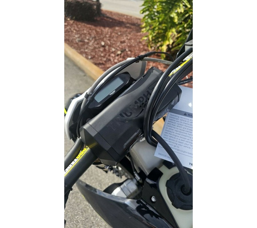 2026 Triumph TF 450-E Jet BlackPure White