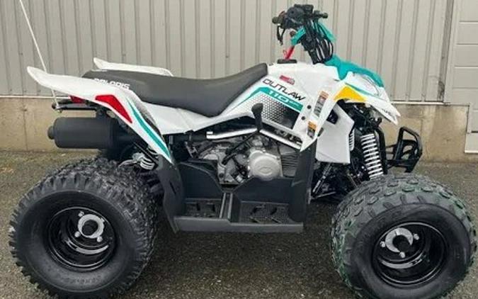 2025 Polaris Industries OUTLAW 110 EFI - BRIGHT WHITE / RAD GREEN