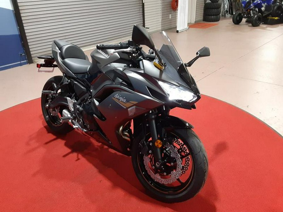 2023 Kawasaki Ninja® 650 Metallic Matte Graphenesteel Gray/Ebony