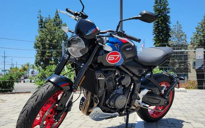 2026 Triumph Trident 660 Triple Tribute Edition Sapphire Black and Cobalt Blue