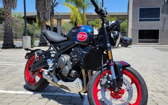 2026 Triumph Trident 660 Triple Tribute Edition Sapphire Black and Cobalt Blue