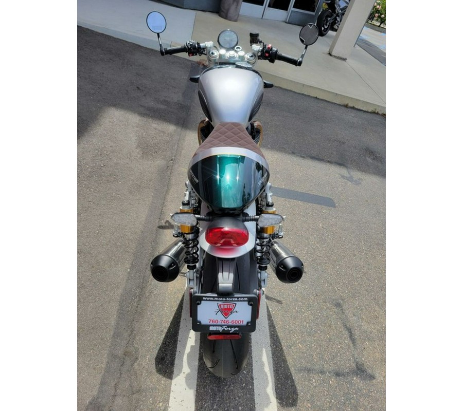 2027 TRIUMPH Speed Twin 1200 Cafe Racer Edition Aluminium silver / Competition green
