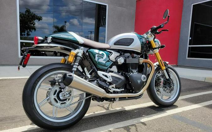 2027 Triumph Speed Twin 1200 Cafe Racer Edition Aluminium silver / Competition green