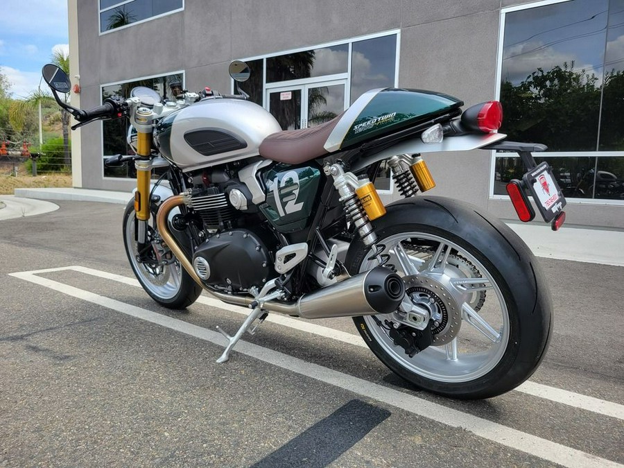 2027 TRIUMPH Speed Twin 1200 Cafe Racer Edition Aluminium silver / Competition green