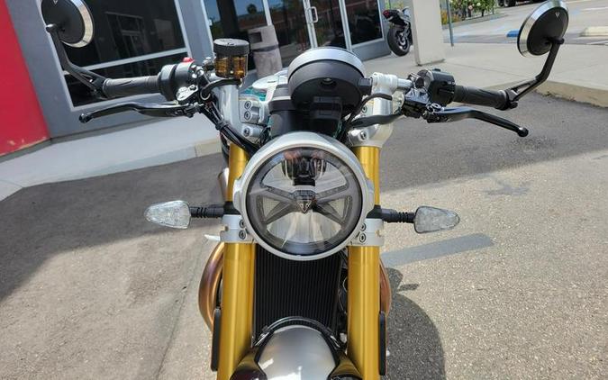 2027 Triumph Speed Twin 1200 Cafe Racer Edition Aluminium silver / Competition green