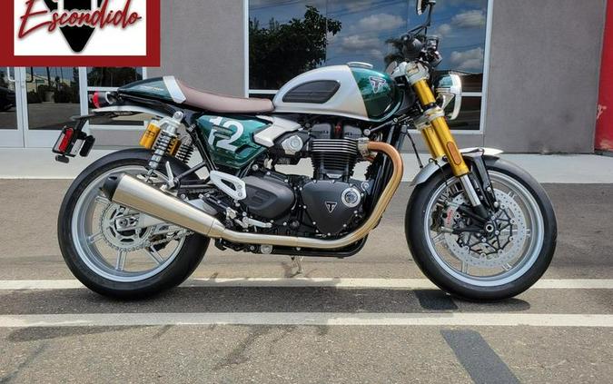 2027 Triumph Speed Twin 1200 Cafe Racer Edition Aluminium silver / Competition green