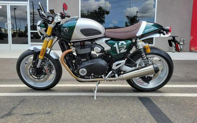 2027 Triumph Speed Twin 1200 Cafe Racer Edition Aluminium silver / Competition green