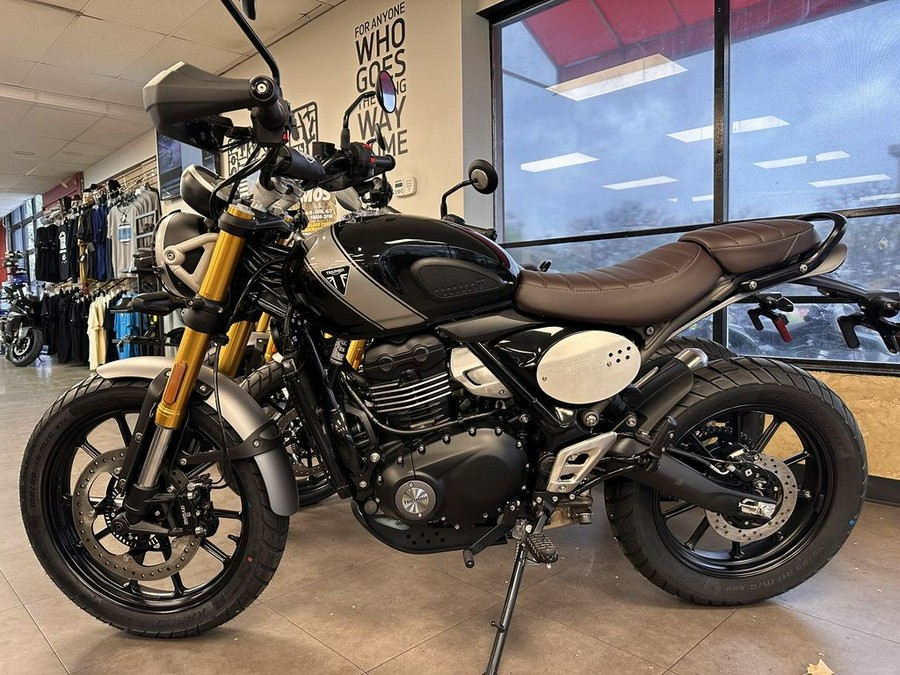 2024 Triumph Scrambler 400 X Phantom Black / Silver Ice