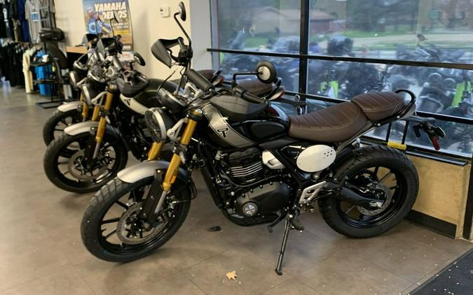 2024 Triumph Scrambler 400 X Phantom Black / Silver Ice