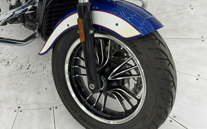 2017 Indian Scout ABS Brilliant Blue Over White And Red