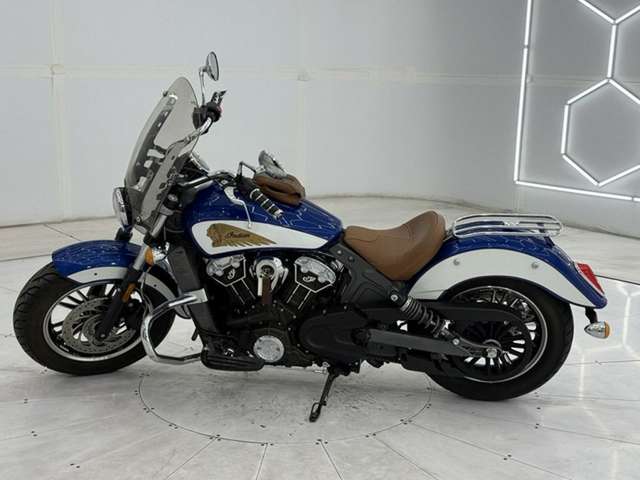 2017 Indian Scout ABS Brilliant Blue Over White And Red
