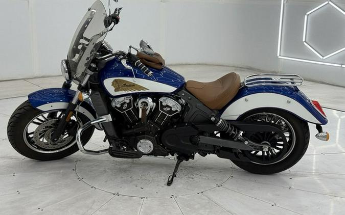 2017 Indian Scout ABS Brilliant Blue Over White And Red