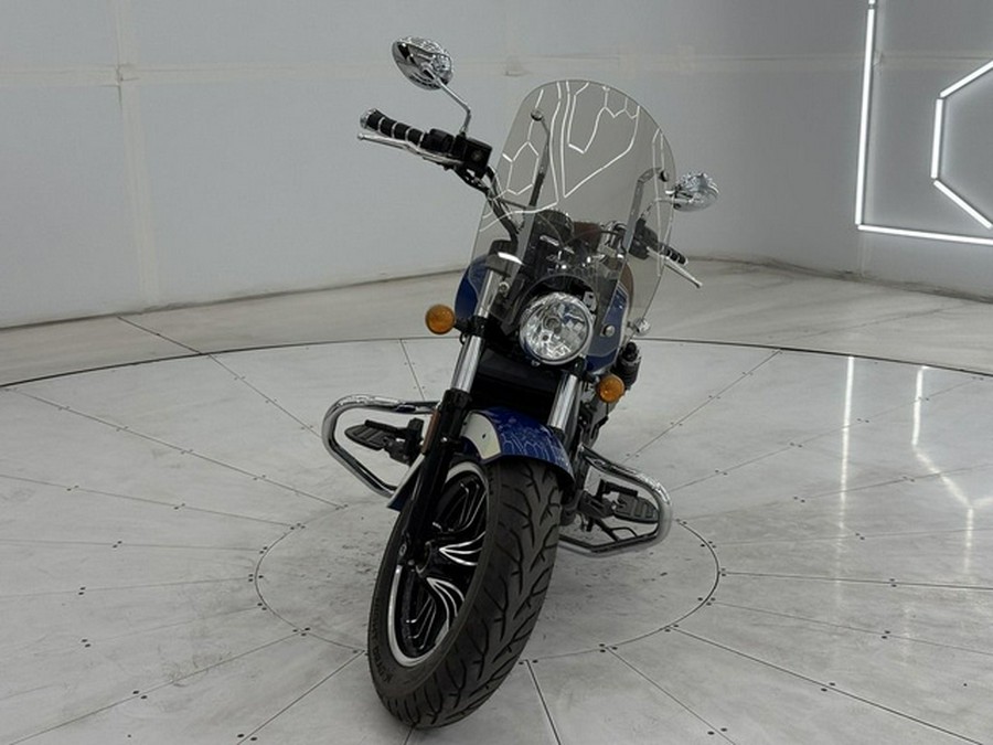 2017 Indian Scout ABS Brilliant Blue Over White And Red