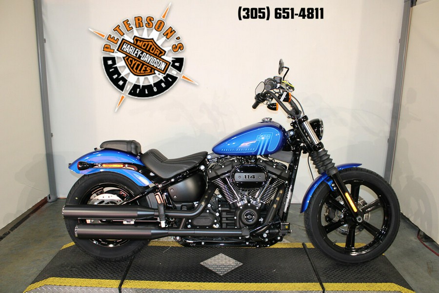 New 2024 Harley-Davidson Street Bob 114 Cruiser FXBBS Motorcycle For Sale In Miami, Florida