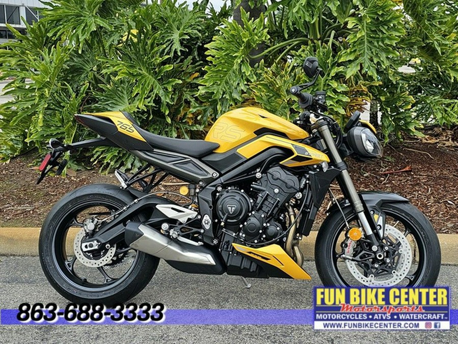 2024 Triumph Street Triple 765 RS Cosmic Yellow RS