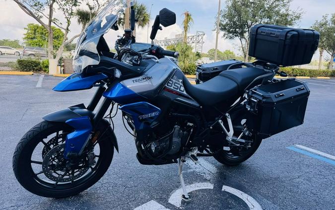 2021 Triumph Tiger 850 Sport Graphite Caspian Blue