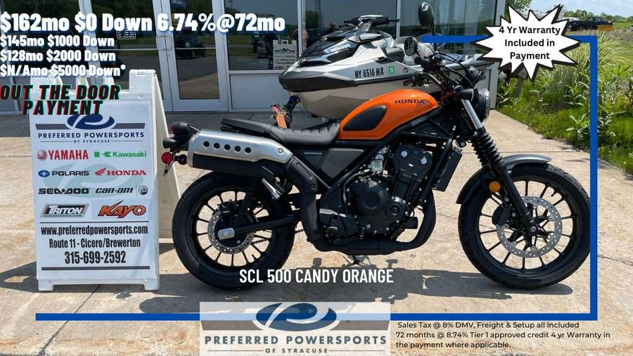 2023 Honda SCL 500 Candy Orange