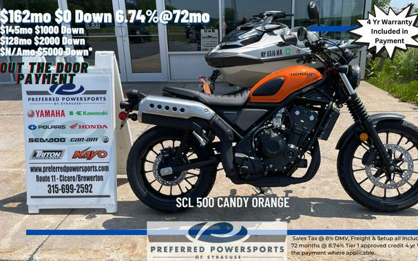 2023 Honda SCL 500 Candy Orange