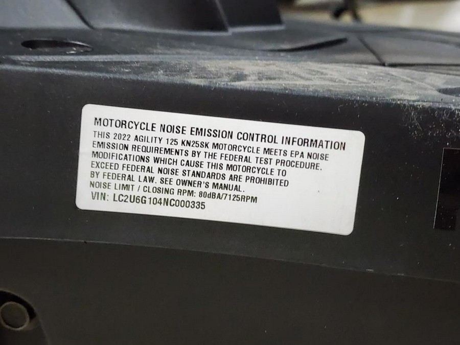 2022 KYMCO Agility 125