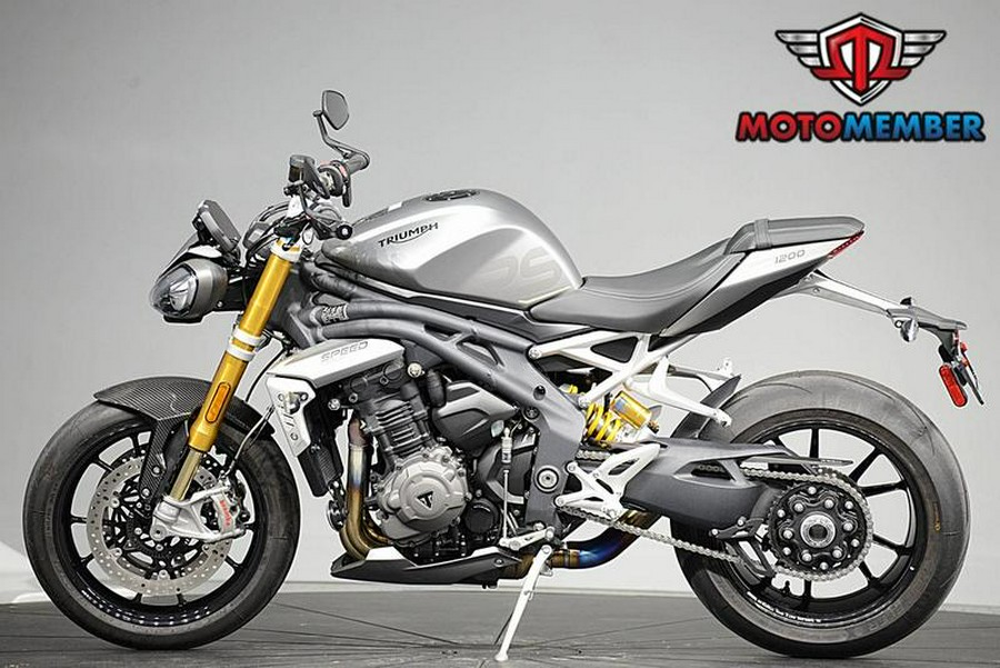 2022 Triumph Speed Triple 1200 RS Matte Silver Ice
