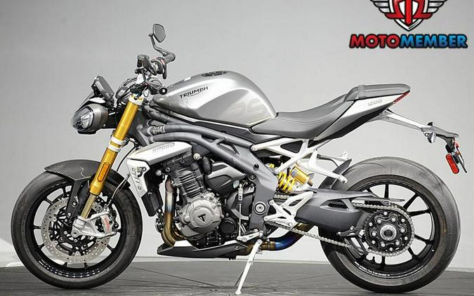 2022 Triumph Speed Triple 1200 RS Matte Silver Ice