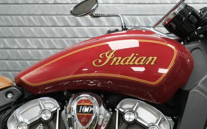 2020 INDIAN MOTORCYCLE SCOUT 100TH ANNIVERSARY