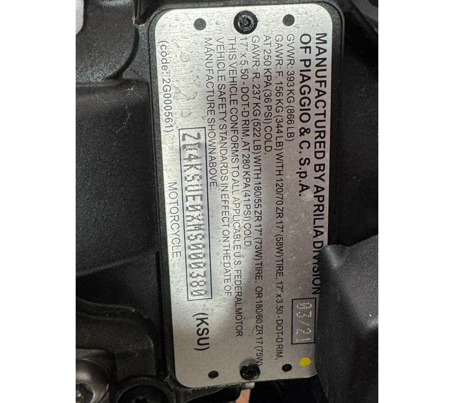 2021 APRILIA TUONO 660