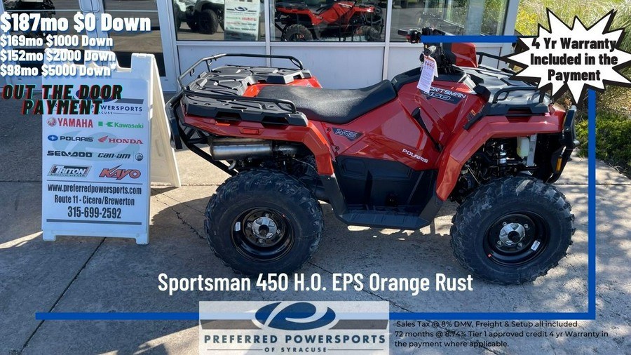 2024 Polaris Industries Sportsman 450 H.O. EPS Orange Rust
