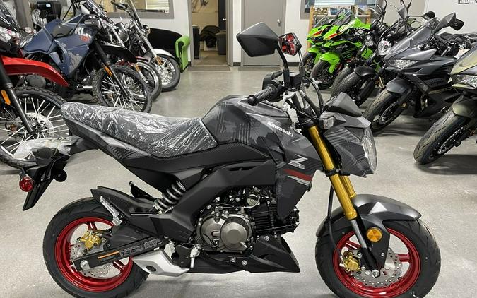 2024 Kawasaki Z125 PRO Cypher Camo Gray Matte/Metallic Matte Carbon Gray