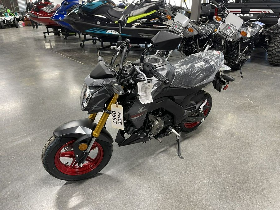 2024 Kawasaki Z125 PRO Cypher Camo Gray Matte/Metallic Matte Carbon Gray