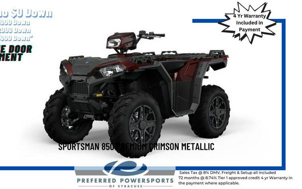 2024 Polaris Industries Sportsman 850 Premium Crimson Metallic