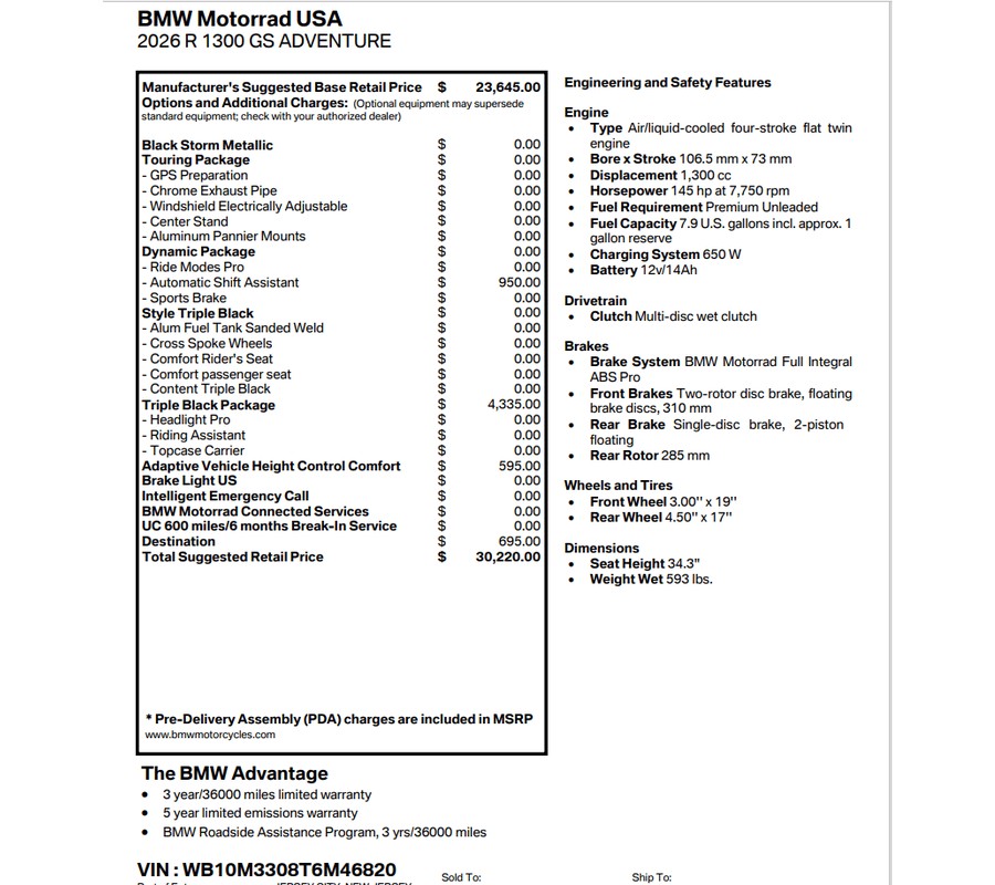 2026 BMW R 1300 GS ADVENTURE
