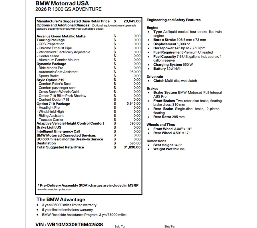 2026 BMW R 1300 GS ADVENTURE