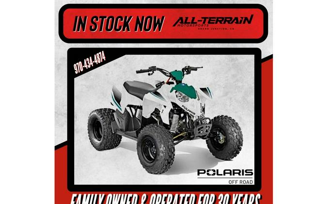 2024 Polaris Industries Outlaw 110 EFI - Bright White / Radiant Green