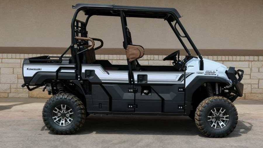 New 2024 KAWASAKI MULE PROFXT 1000 LE PLATINUM RANCH EDITION METALLIC STARDUST WHITE