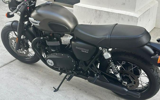 2020 Triumph Bonneville T100 Black Matte Irostone/Matte Black