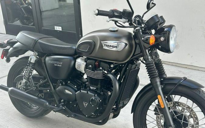 2020 Triumph Bonneville T100 Black Matte Irostone/Matte Black