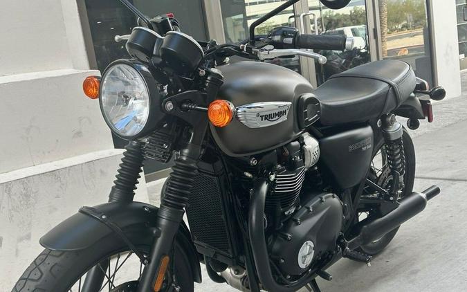 2020 Triumph Bonneville T100 Black Matte Irostone/Matte Black