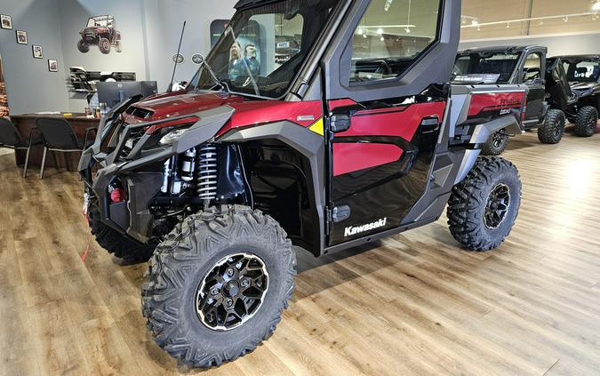 2026 Kawasaki Ridge Platinum Ranch Edition HVAC Metallic Deep Red/Ebony - 110493