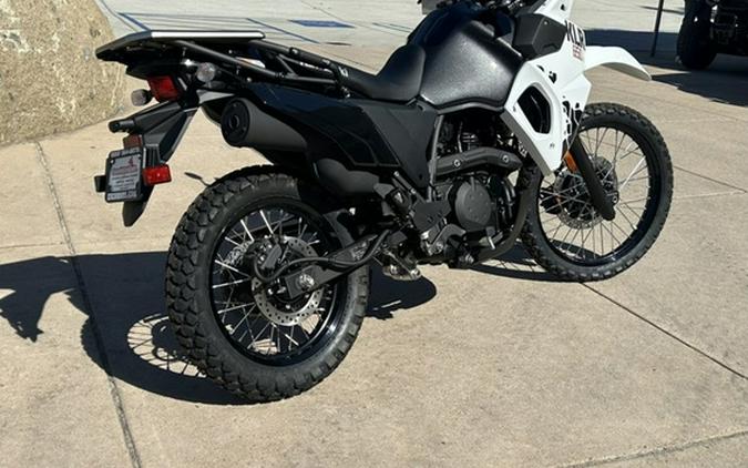 2025 Kawasaki KLR650 S Pearl Crystal White/Metallic Carbon Gray