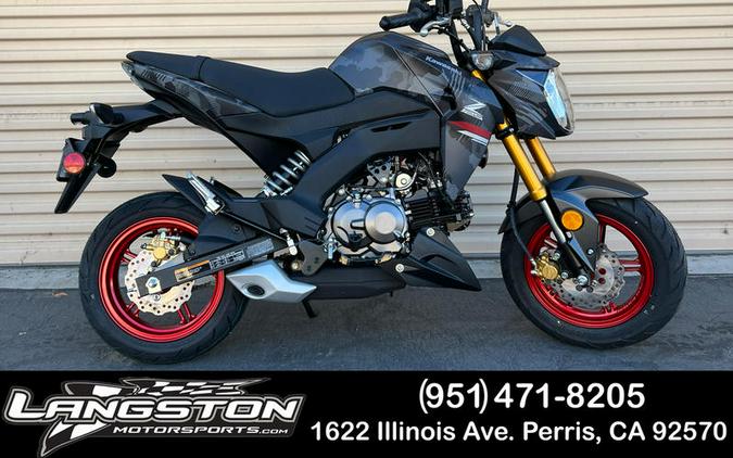 2024 Kawasaki Z125 PRO Cypher Camo Gray Matte/Metallic Matte Carbon Gray